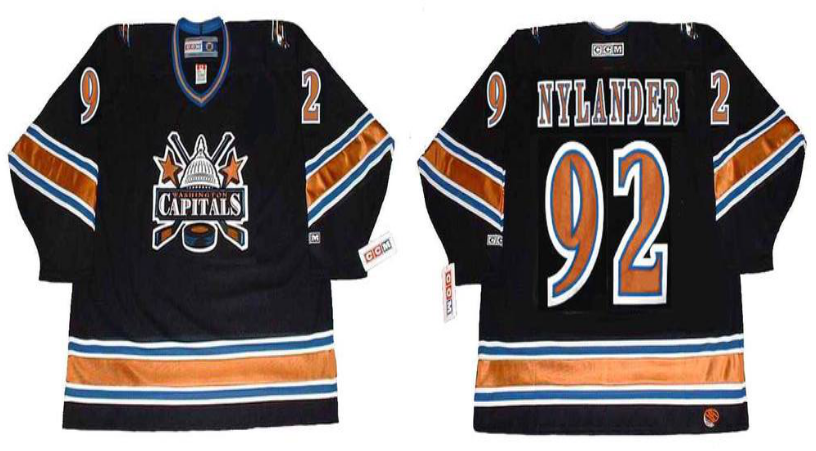 2019 Men Washington Capitals #92 Nylander black CCM NHL jerseys